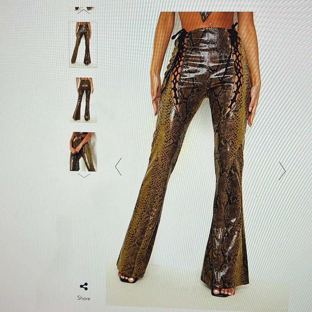 Green snake pants